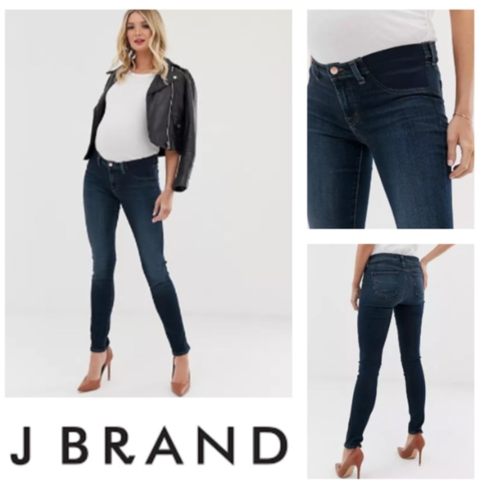 J Brand Mama J Skinny Maternity Jeans in Fleeting